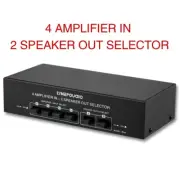 B042 Passive Power Amplifier Selector Lossless 4 Amplifier In 2 Speaker Out
