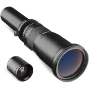 Opteka 650-2600mm f/8 Telephoto Zoom Lens for Canon EF SL3 SL2 SL1 T6s T5i T5