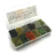 HARE'E ICE DUB DISPENSER - Fly Tying Dubbing 12 Color Sample by Hareline NEW!