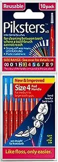 PIKSTERS - for cleaning between teeth size 4 Red-10Pk by erskineDENTAL