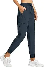 [Libin] Women's Cargo Joggers Lightweight Quick Dry Hiking Pants Athletic Workout Lounge Casual Outdoor