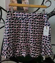 Tail Isla Golf Skort Tennis Small Geo Maze Ruffle Hem Pickle Ball New w/ Tags