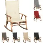 Rocking Chair with Cushion Armchair Sunlounger Patio Garden Bamboo vidaXL