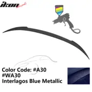 Fits 12-19 BMW F13 6-Series Coupe V Style Trunk Spoiler ABS #A30 Interlagos Blue (for: BMW)