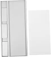 Angoily Aluminum Desk Name Plate Holder Office Partition Sign Reusable Name Tag for Employee Identification