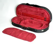 Half Moon Viola Case-HQ L/W-Blk/Wine16in