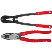 Milwaukee 3/8" Bolt Cutter Max Cut w/ High Leverage Lineman's Pliers + Crimper