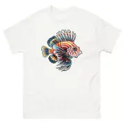 Colorful Lionfish Saltwater Coral Reefs Ecosystem Diving Men's Classic Tee