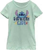 Disney Lilo & Stitch Bday Stitch Girls Short Sleeve Tee Shirt