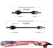 Brand New Front Left and Right Cv Shaft Axles for Honda Insight 2000-2006 (for: Honda)