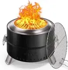 Ciays Smokeless Firepit, 19 Inch Fire Pit for Camping with Patented Technology,