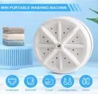 Ultrasonic Mini Washing Machine USB Portable Turbine Washer Fruit Cleanser