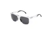 Carrera 2038T/S 0900/IR Unisex Sunglasses Crystal Frame Grey Lens 54mm Square