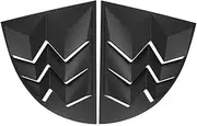 Rear Side Window Louver Windshield Sun Shade Cover Compatible for Ford Mustang 1999-2004 in GT Style ABS Matte Black (Pair)