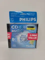 (3) Pack CD-R audio 80 min philips Audio CD R