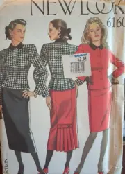 New Look Sewing pattern #6160 Misses' JACKET AND SKIRT size 8-18 UC/FF