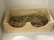 Wooden Rabbit Guinea Pig Small Animal hay grass lucerne trough rack feeder