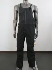Mens The North Face Ceptor Dryvent Waterproof Shell Ski Bibs Pants - Black White