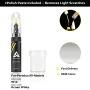 Touch Up Paint For Perodua All Models W14 Kenari White With Polish Paste