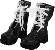 Kisangel 1 Pair Miniature Doll Shoes Decorative Boot Shoes for Dolls Dollhouse Accessories for Imaginative Play and Home Decor Stable Material Present