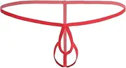 [FEESHOW] Men's Crotchless Open Front Hole G-String Thongs Bikini Underwear Lingerie
