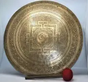 60cm Special hand-carved Gong bell - home and living - handmade in Nepal
