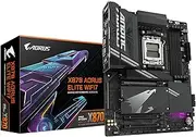 GIGABYTE X870 AORUS Elite WIFI7 Motherboard - Supports AMD Ryzen 9000 CPUs, 16+2+2 Phases VRM, up to 8000MHz DDR5 (OC), 3xPCIe 5.0, Wi-Fi 7, 2.5GbE LAN, USB 4