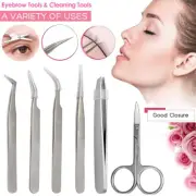 Beauty Tweezers for Eyelash Extension Precision Makeup Eyelashes Tweezer Tools