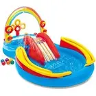 Intex Rainbow Ring Inflatable Play Center, 117" X 76" X 53", For Ages 2+