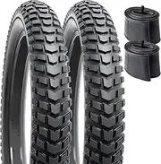 YunSCM 2 PCS,26x3.0 Bike Tires,26x3.0 76-559 Fat Bike Tyre + Bike Inner Tube Schrader Valve 32mm,Mountain Bike Tire 26 3.0,E-Bike Tire 26 3.0,Bike Tyres 26 inch 3.0,26 3.0 Fat Tire and Tube,Y-172