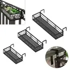Hanging Railing Planter Shelf Basket Plant Stand for Porch Outdoor Garden