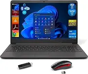 HP Notebook 250 G9, Laptop Display 15.6 Inch Full HD, Intel Core i3 12Th, 8GB RAM DDR4, 512GB NVMe, Windows 11 Pro, Office 2021 Pro Plus, Wireless Mouse + USB Stick 32GB - Notebook Instant