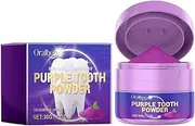 Teeth Whitening Powder Purple Color Corrector Teeth Whitening Remineralizing Tooth Powder Grape Flavor Teeth Whitener Stain Removal