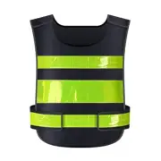 1x Men Casual High Visibility Safety Vest Hi Vis Waistcoat Mesh Reflective Gilet
