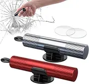 Emergency Hammer for Car [Set of 2] Emergency Hammer with Seat Belt Cutter & Hardened Tips Emergency Hammer Car Safety Hammer Window Breaker Emergency Tool Car Accessories Safety Hammer for