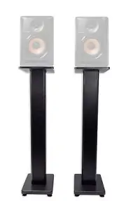 (2) Rockville 28" Studio Monitor Speaker Stands For Pioneer DJ Bulit8