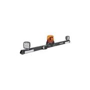 Narva 12 / 24V Utility Bar With Aeromax Rotating L.E.D Beacon + 72449 Work Lamps