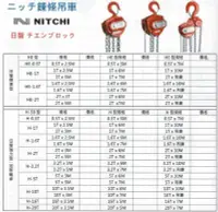 在飛比找Yahoo!奇摩拍賣優惠-NITCHI 日智HE 手拉吊車 型號：HE-0.5T 日本