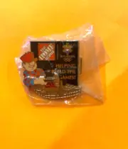 SALT LAKE CITY OLYMPICS PIN HOME DEPOT MASCOT HOMER HAMMER GOES UP AND DOWN