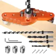 Dowel Jig Kit (& 1/2",1/4", 5/16", 3/8" Drill Bit), Self-centering Scriber,Dr...