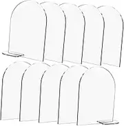 JECOMPRIS 10Pcs Blank Acrylic Signs for Weddings Parties and Events Tabletop Card Holders Creative Table Displays for Banquets and Business Gatherings