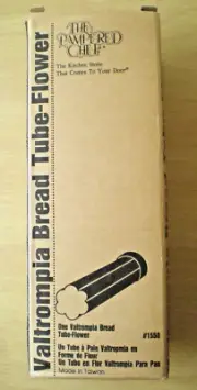 New Pampered Chef Bread Tube Flower Valtrompia 1550 Recipe & Instruction Book