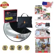 6mm Thick Fireproof Deck Mat - Triple Layer BBQ Safety Protector