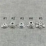 20pcs of 925 Sterling Silver Oxidized Bead Caps for Bracelet Necklace