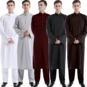 Muslim Men Jubba Thawb Thobe Daffah Dishdash Caftan Kaftan Saudi Long Pants Arab