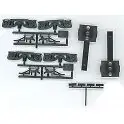 Detail Associates 6623 HO Passenger Car Trucks Superliner II (1pr) (D)