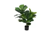 Glamorous Fusion Fiddle Leaf Plant Artificial Fake Plant Flower Decorative Arrangement 90cm In Pot