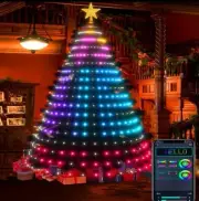 400 LED Intelligent Christmas Tree Lights, Flashing DIY Patterns, Music Syncing