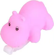 INOOMP Colorful Glowing Cartoon Animal Bike Lamp for Durable Handlebar Mounted Light with Button Battery No Sound Little Hippopotamus Easy Installation Adorable Design Fits Circumference