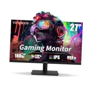 Gaming Monitor 27 inch 180hz (Supports 144hz/165hz) 1ms, 110% sRGB with HDR 10